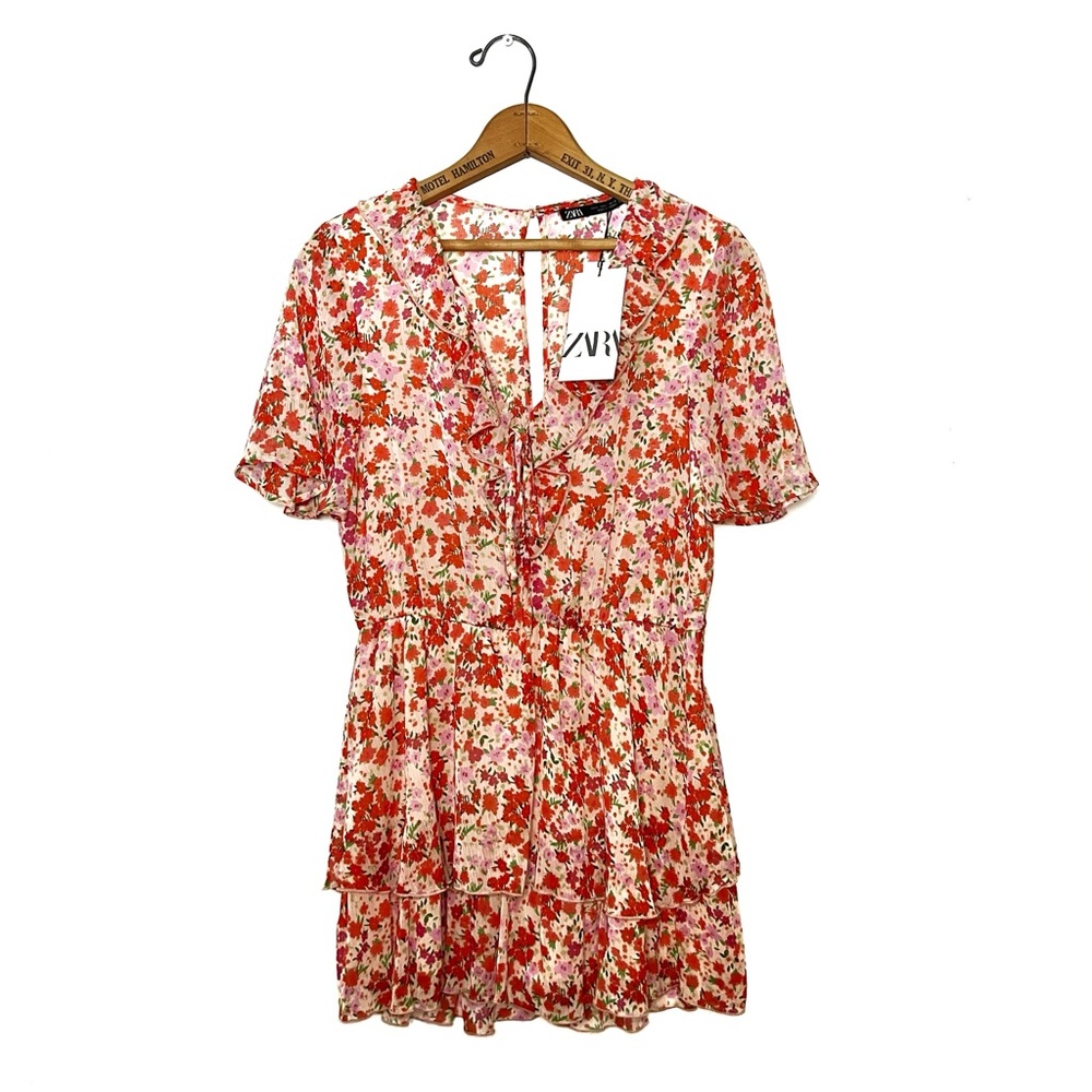 Zara | Floral Ruffle Playsuit - Picture 3 of 6